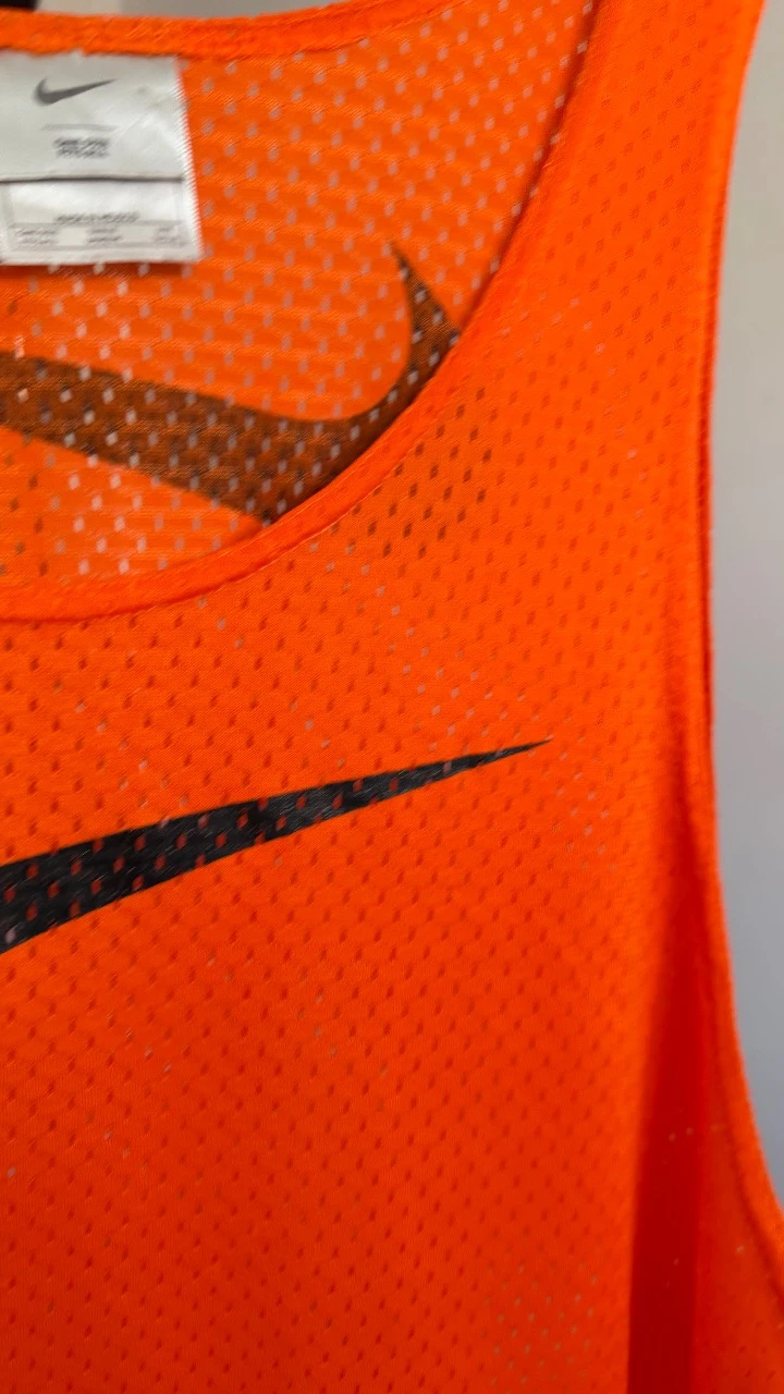 Camiseta de tirantes Nike vintage laranja oversize – photo 8